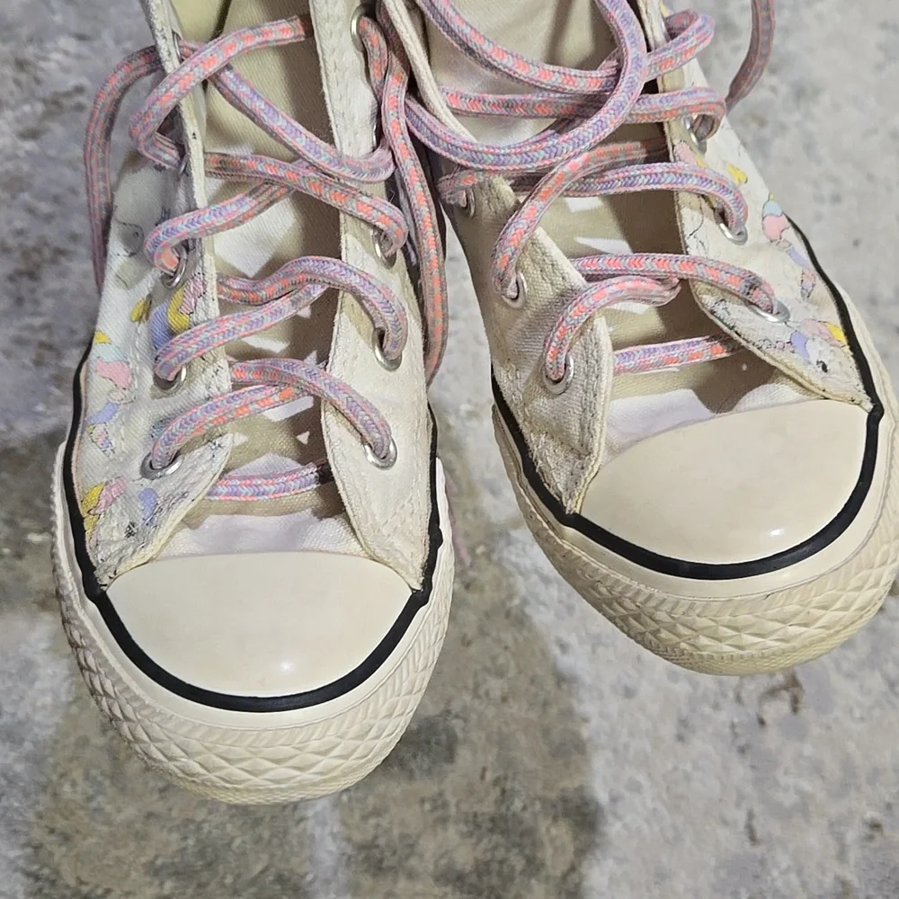 Kids High-Top Sneakers with Cartoon Print